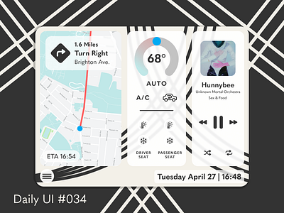Daily UI #034 car interface daily ui daily ui 034 dailyui dailyui034 dailyuichallenge design ui