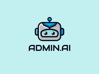ADMIN.AI art brandidentity branding business combination mark creative creative design designer fun design illustration logo logodesign logodesigner logodesigns logos robot logo robotics technology logo vector