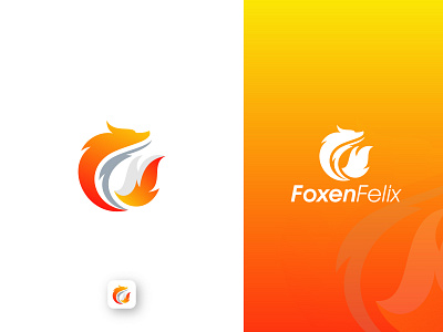 Fox Logo Design animal canine carnivore character clever creative dog fauna fox foxy fur furry gradient hunter logo mammal mascot modern natural nature