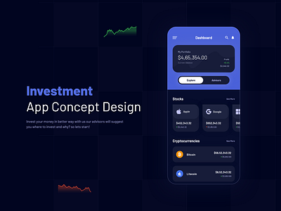 Financial Investments App Design app design app development app development company application design design studio graphic design interface mobile mobile application mobile design mobile ui ui user experience ux