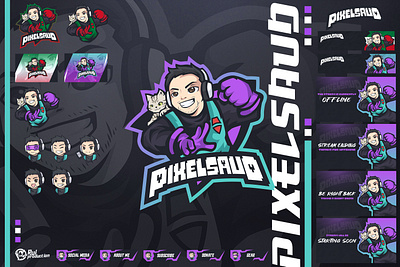 gamers with cat mascot logo cat logo chibi mascot gamers logo logo logo mascot logo twitch logo youtube logodesign mascot mascot logo overlay pet logo screens twitch streamer logo streamerlogo twitch twitch logo twitch streamer twitchemote youtube logo