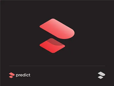 Predict Logo ecommerce hover layer letter p logo predict software