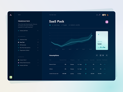 Financial pack clean dark dark theme dashboad dashboard dashboard ui design finance fintech graph modern saas simple voit xandovoit