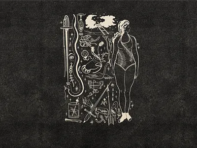 Untitled drawing hand illustration snake sparkle sword