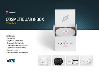 Cosmetic Jar & Box Mock up amber bottle bottles box conditioner cosmetic cosmetics cream eco ecommerce foil gel glass health jar jars liquid lotion