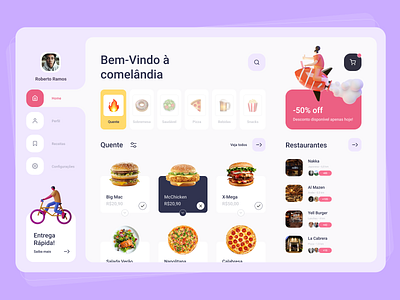 FoodLand app app design dashboard app dashboard design delivery food food and drink food app food delivery food delivery app food delivery application food delivery service food illustration website design