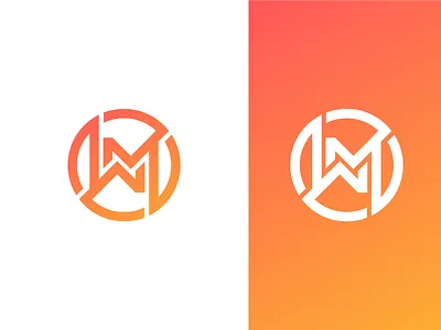 WM monogram logo a logo design branding design flat logo logo design minimal minimalist logo modern logo simple wm logo wm monogram