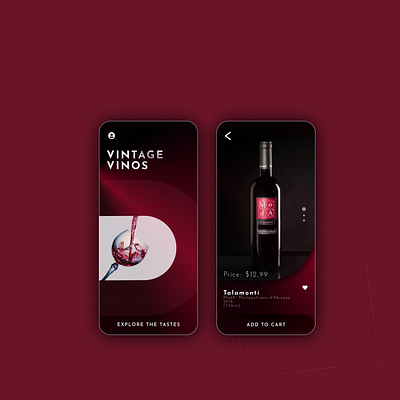 Wine store UI screens!! app design branding design illustration ui ui ux ui design uidaily uidesign uidesigner uidesignpatterns uidesigns uiux ux webdesign