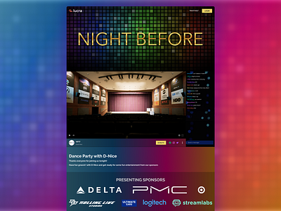 The Night Before Oscars branding charity delta design event page oscars party product design target ui ux web web design webdesign website