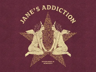 Jane's Addiction app apparel band design illustrator janes addiction merch merchandise music perry farrell vector vintage
