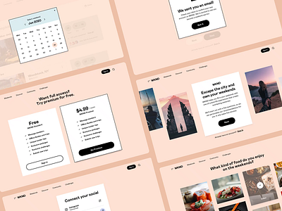 WKND - Onboarding interface platform saas saas app travel ui ux web weekend