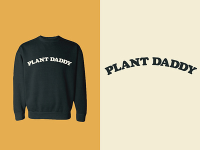 PLANT DADDY branding branding design font font design illustration merch merch design merchandise merchandise design plant typogaphy typography art