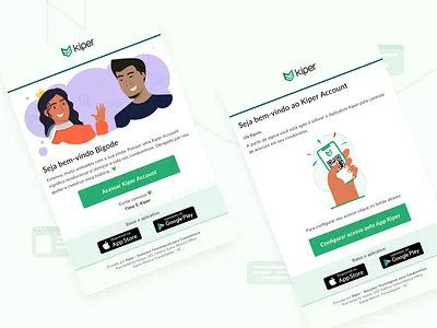 Some e-mail - Kiper character design e mail figma illustration plataform ui ux vector