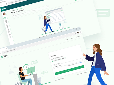 Some illustrations - Kiper character concept design empty state figma illustration ui ux vector