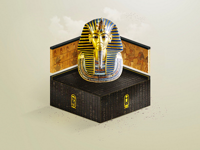 Tutankhamun Graphics Design 3d graphic ancient egypt box desert egypt graphic graphics graphics art graphics design inspiration inspire king mask pharaoh tutankhamun