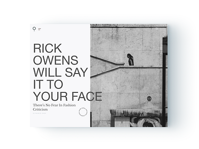 Blog Post Page adobe black white brand branding design designsystem desktop digital ecommerce fashion figma minimal sketch typography ui ux web web design webdesign website