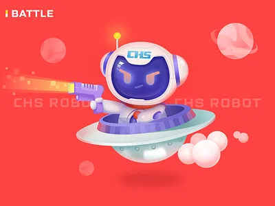 chs roboto-battle design illustration