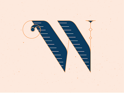 36 Days of Type W 36 days of type 36daysoftype blue design graphic handlettering illustration illustrator letters series type typeface typography vector