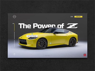 Nissan Z Proto Landing Page design figma iphone ui ui design ux uxui