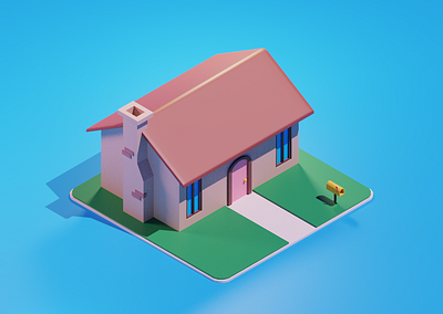 Isomic House 3d blender