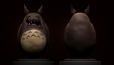 Totoro - Zombie Contest [Alvaro Ribeiro] 3d character ghibli totoro zombie