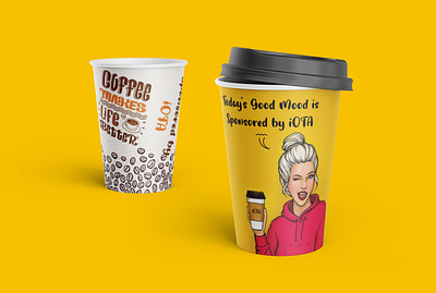 Creative paper Cup Designing. brand identity branding branding and identity branding design coffee cup paper art papercraft papercup