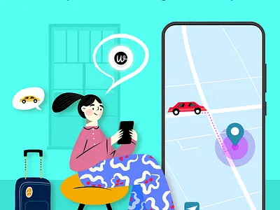 Create an amazing taxi booking experience for your users app branding ui ux