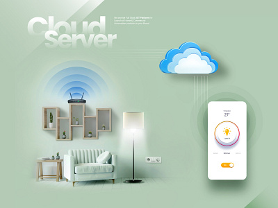 IOT Cloud server cloud app cloud server concept creative design figma ios ios app ios app design iot iot development light smart home app smarthome smrat ligh ui ux wifi