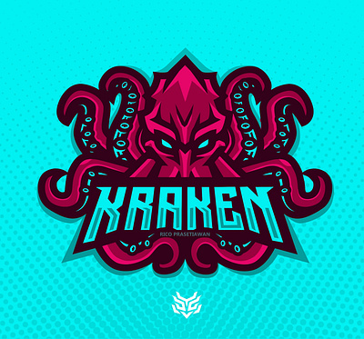 KRAKEN animal pet brading esportlogo illistration logo mascot