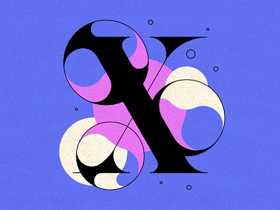 X 36days 36daysoftype bubble type bubbles letters type typography x