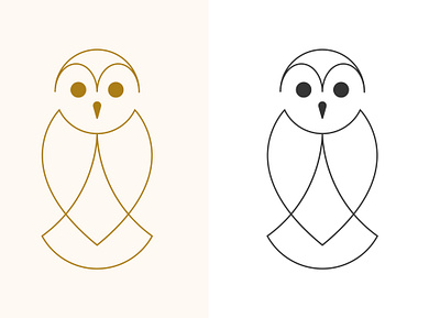 Owl abstract adobe animal bird branding illustrator illustrator cc line logo minimal nature owl vector