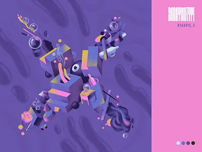 X 36daysoftype art design illustration sajid typography x