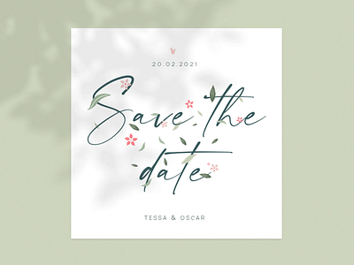 Save the date invitation card graphicdesign invitation wedding