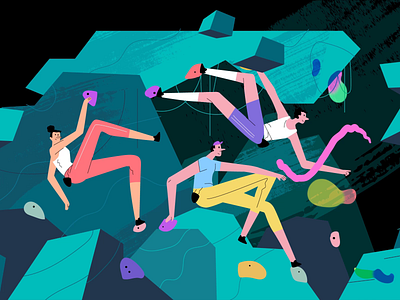 Deep Climb- hero animation design illustration illustrator motion design tonik ui illustration