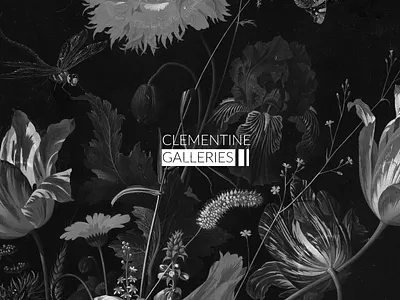 CLEMENTINE GALLERIES LOGO branding galleries gallery gallery identity gallery logo graphic design logo logo design
