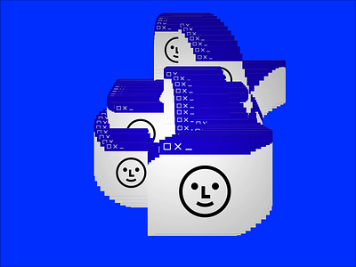 Worm animation blue screen freaky motion motion design motion graphics smile virus