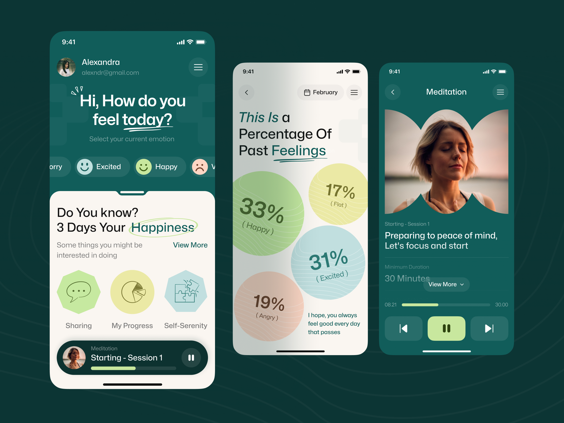 Example of Vayora - Meditation & Wellness App