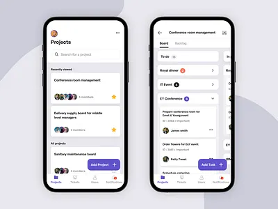 Task management app mobile product ui ui design uidesign uiux
