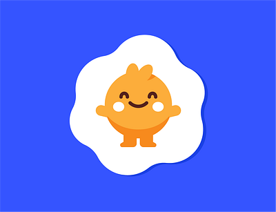 Happy Egg Cute Mascot cartoon character children creative cute egg emoji emoticon flat food funny graphic design happy illustration kids logo mascot minimal sweet vector