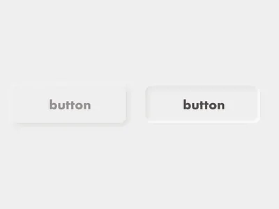 Neumorphiс Buttons app button design minimalism neumorphic neumorphism skeumorphism skeuomorph ui ux web