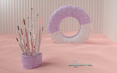 Wednesday 3d abstract cinema4d design illustraion illustration octane