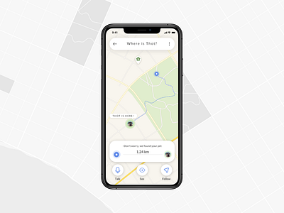 Daily UI Challenge - 020 - Location tracker daily ui daily ui 020 daily ui challenge daily ui challenge 020 dailyui dailyui020 dailyuichallenge design location map location tracker pet tracker tracker ui uidesign uiux ux