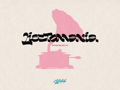 Lisztomania brush lettering custom dribbble handmade letter lettering music phoenix project type typeface typography