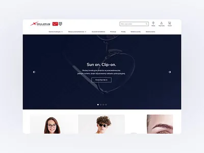 Okularium - UX e-commerce animation design e commerce glasses interface microinteraction service site typography ui ux