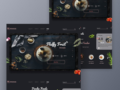 Foodie food app design branding design food app food illustration illustration landing page design portfolio uidesign uiux uiuxdesign webdesign