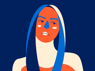 Ehhh character design flat design illustration minimal portrait woman woman illustration