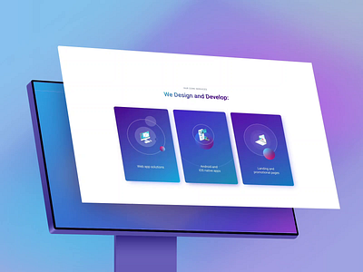 Design / development for agency website agency website desktop front end development html css javascript landing page ui ux website