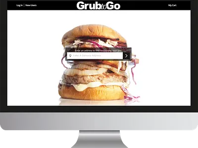 GrubToGo app branding illustration ux web