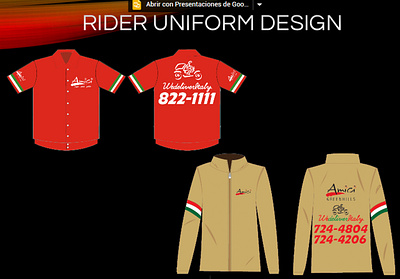 uniform design logo plus actual clothing branding design illustration