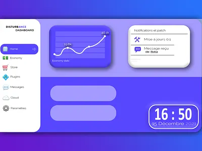 Design d'interface graphique interface panel design